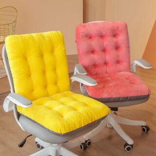 Coussins en velours pour siège de bureau
