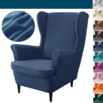 housse pour fauteuil à oreilles en velours