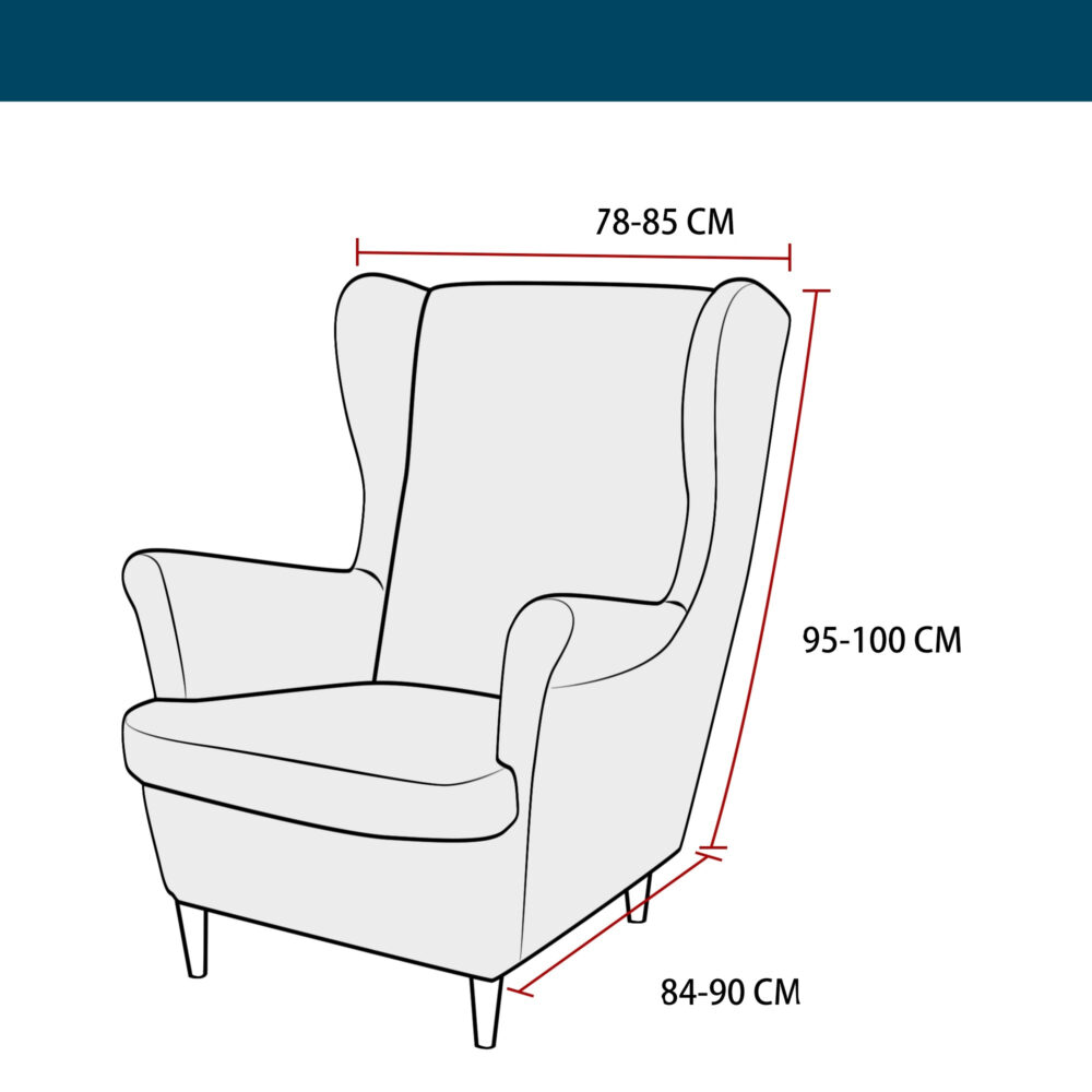 dimensions de la housse de fauteuil