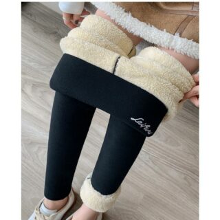 Legging en velours doublé polaire