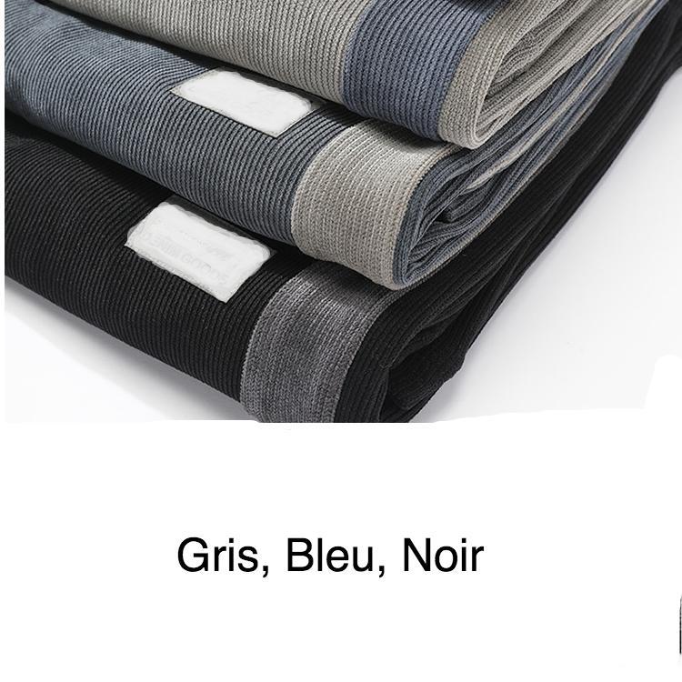 Pantalon de jogging en velours jambes droites